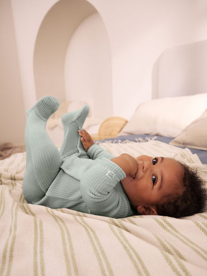 Blue Velour Baby Sleepsuits 2 Pack - image 7