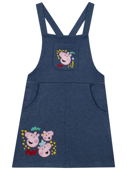 Character Blue Peppa Pig T-Shirt And Pinafore Set image 3