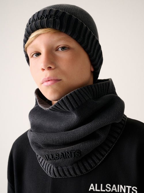 smALLSAINTS Grey Underground Knitted Logo Snood - image 1