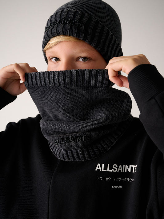 smALLSAINTS Grey Underground Knitted Logo Snood - image 2