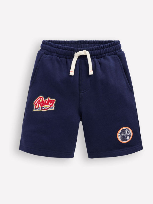 Boden Blue Superstitch Badge Shorts image 1