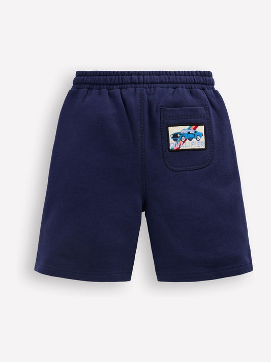 Boden Blue Superstitch Badge Shorts image 2