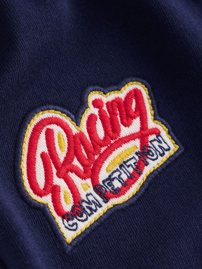 Boden Blue Superstitch Badge Shorts image 3