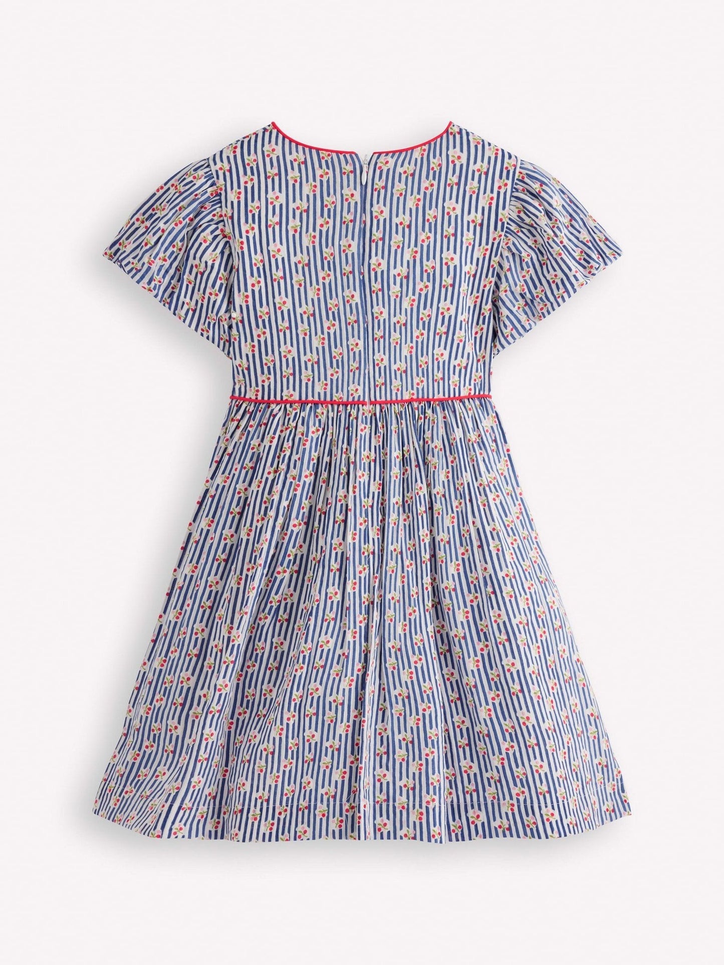 Boden Blue V-Shaped Waist Woven Dress image 2