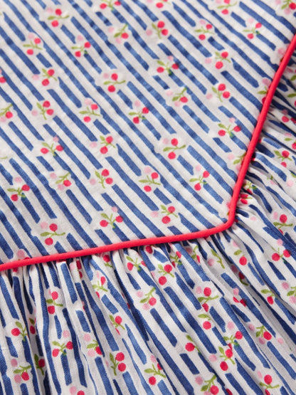 Boden Blue V-Shaped Waist Woven Dress image 3