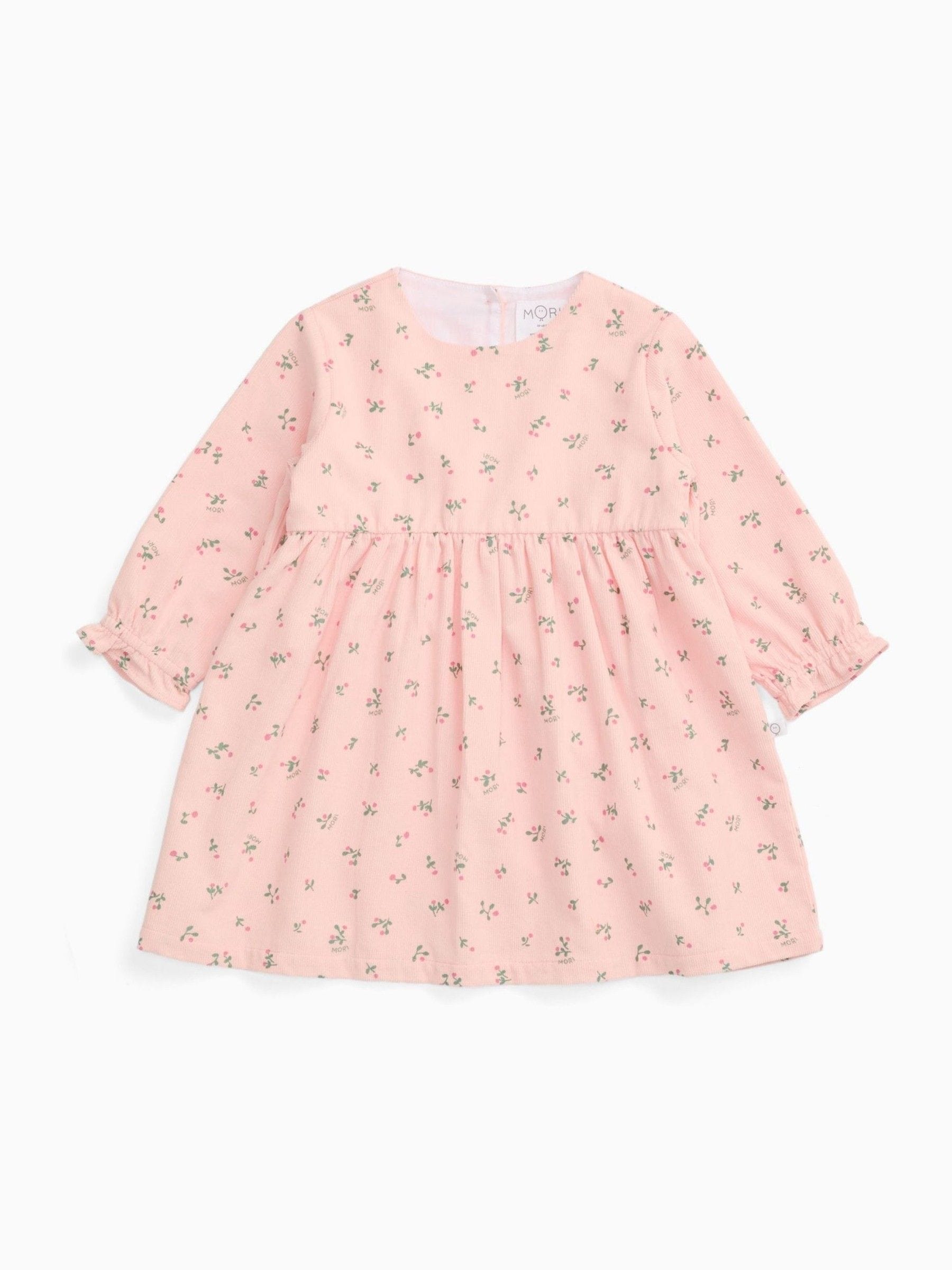 MORI Pink Frilled Soft Cotton Corduroy Dress image 2