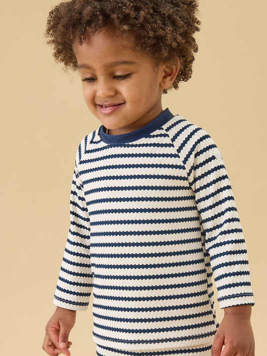 MORI Blue Sun Safe Long Sleeve Rash Vest Swim Top image 1
