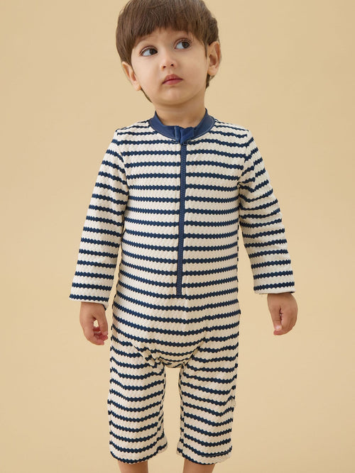 Dsiney Kidz - MORI Blue Long Sleeve Sun Safe Swimsuit image 1