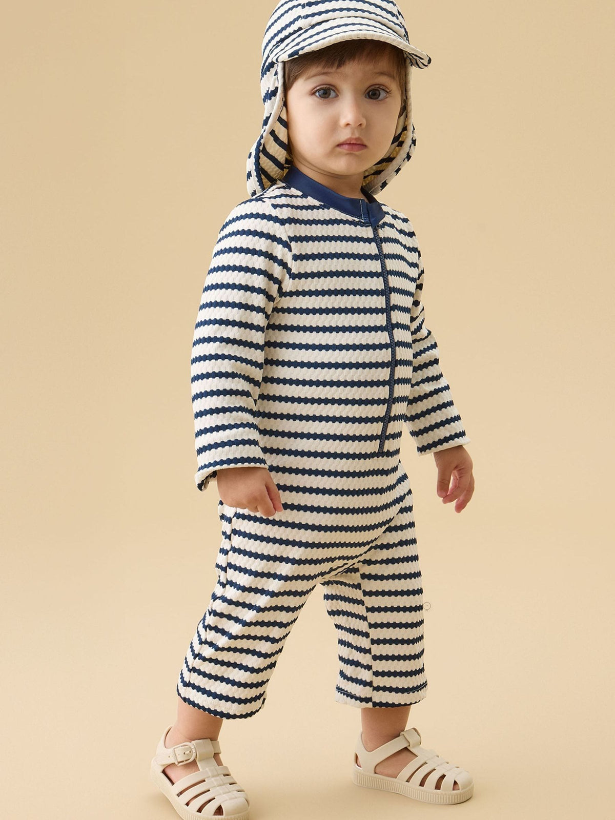 Dsiney Kidz - MORI Blue Long Sleeve Sun Safe Swimsuit image 3