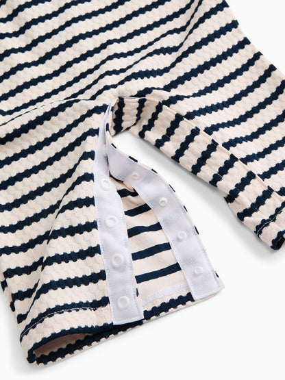 MORI Blue Long Sleeve Sun Safe Swimsuit image 4