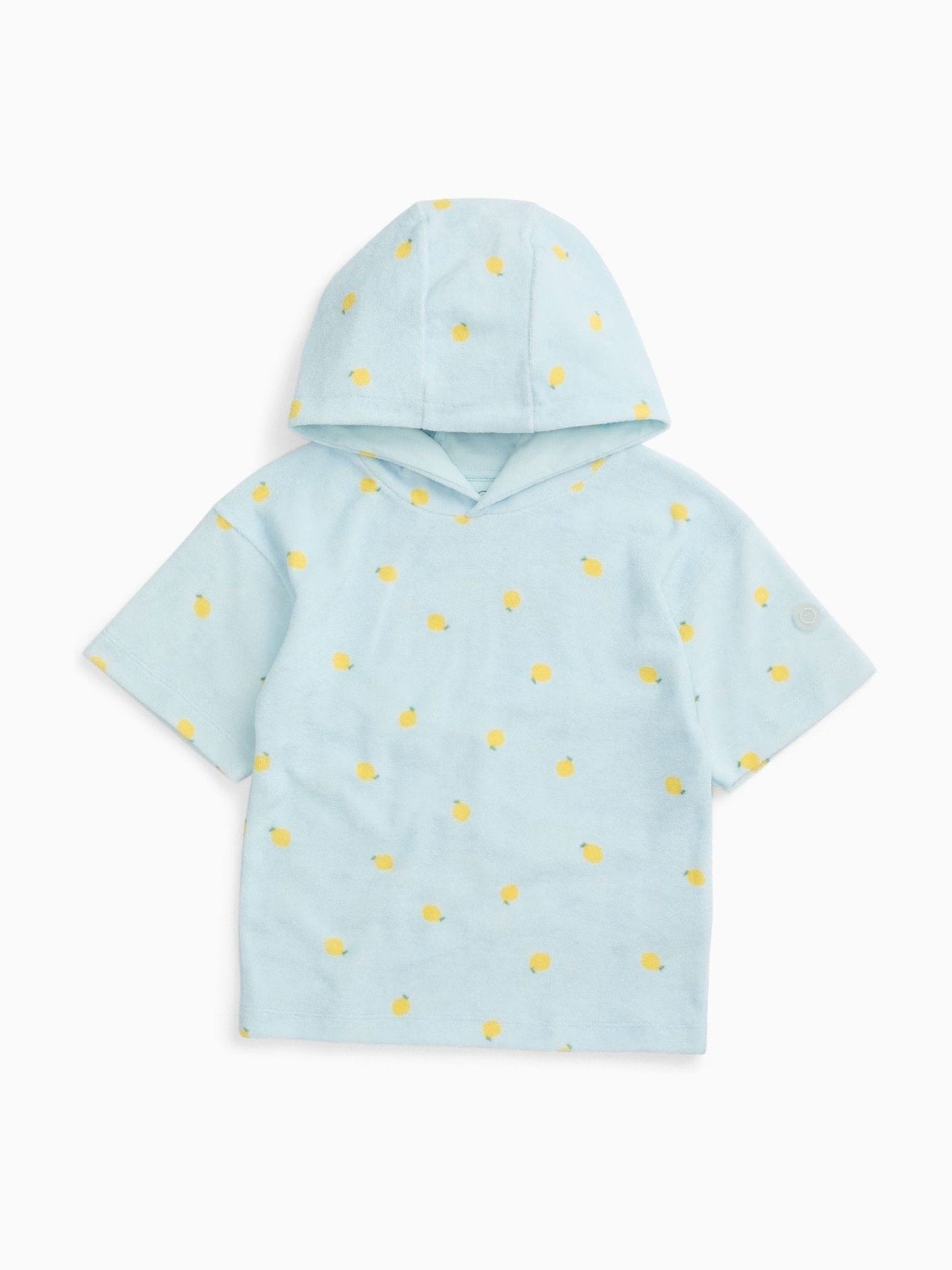 Dsiney Kidz - MORI Blue Lemon Print Soft Toweling Beach Hoodie image 3