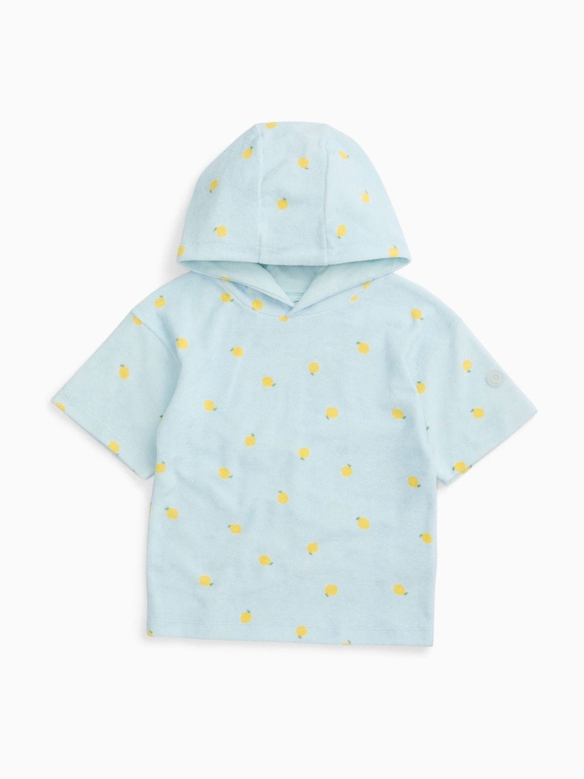 Dsiney Kidz - MORI Blue Lemon Print Soft Toweling Beach Hoodie image 3