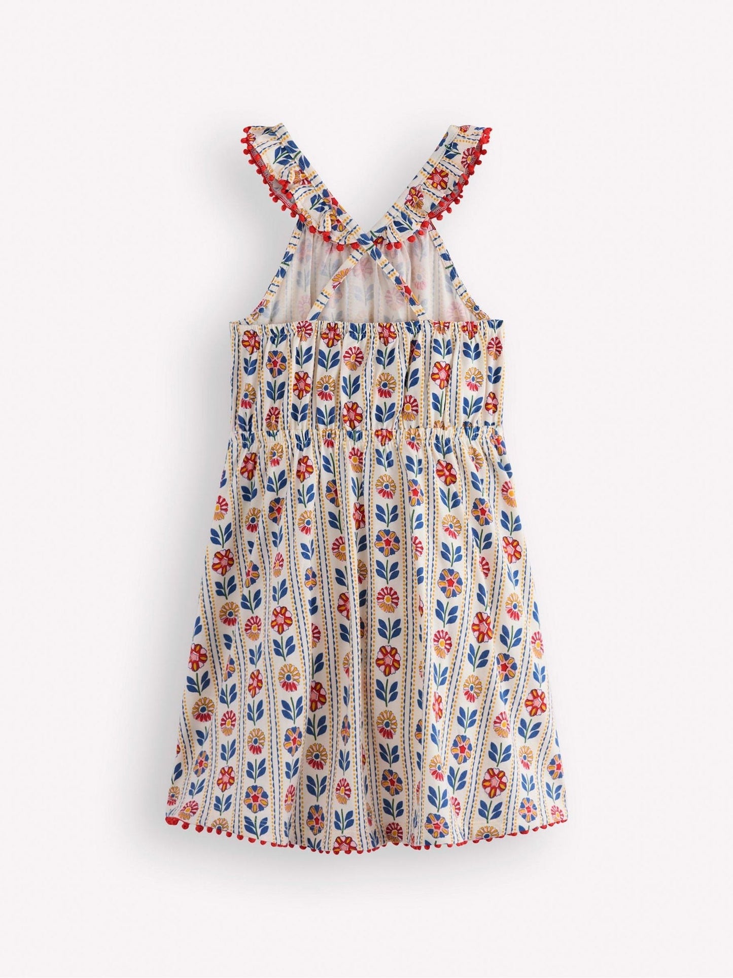 Boden Cream Ruffle Neck Halter Dress image 2