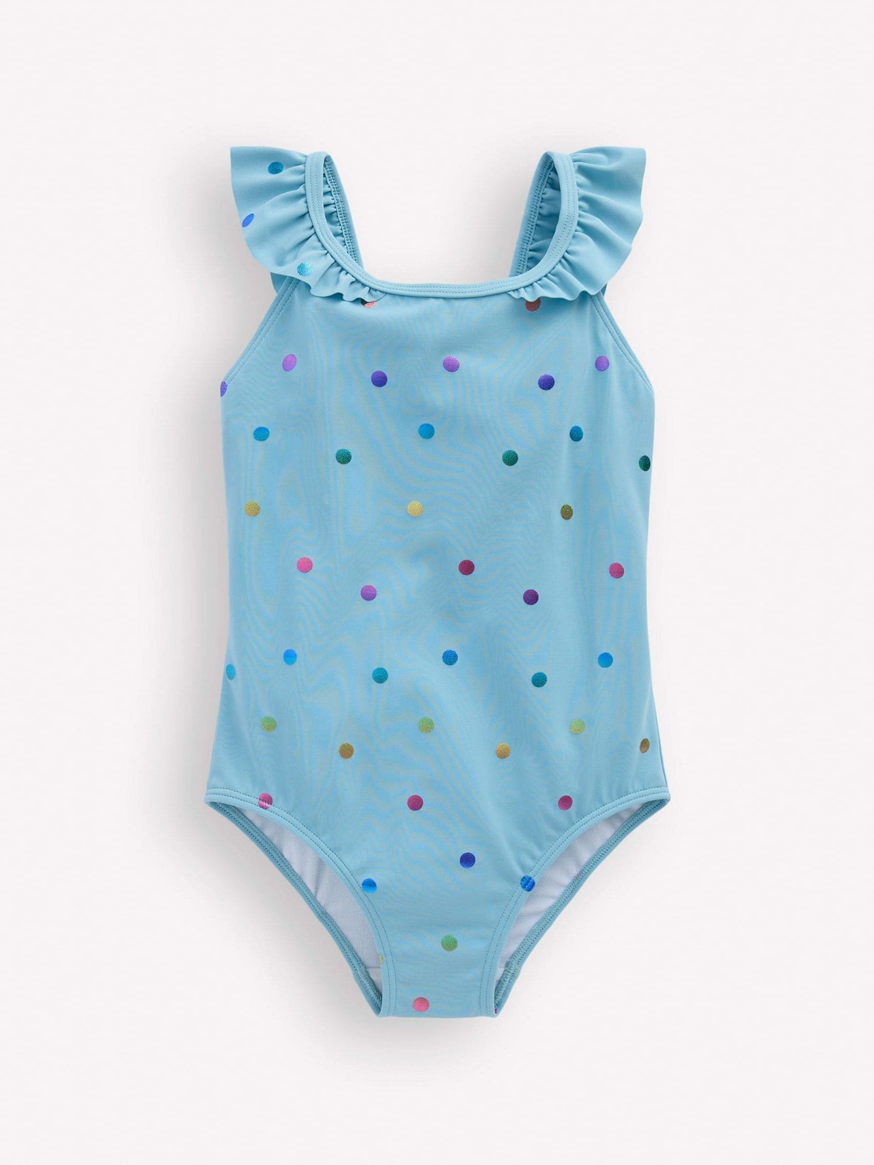 Boden Blue Hallie Frill Strap Swimsuit image 1
