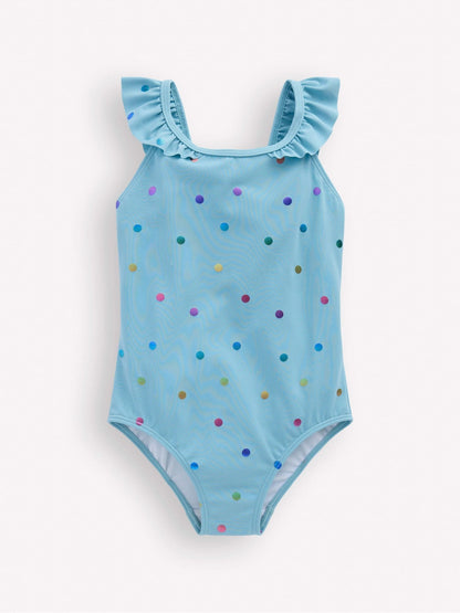 Boden Blue Hallie Frill Strap Swimsuit image 1