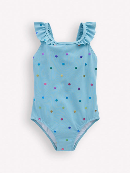 Boden Blue Hallie Frill Strap Swimsuit image 1