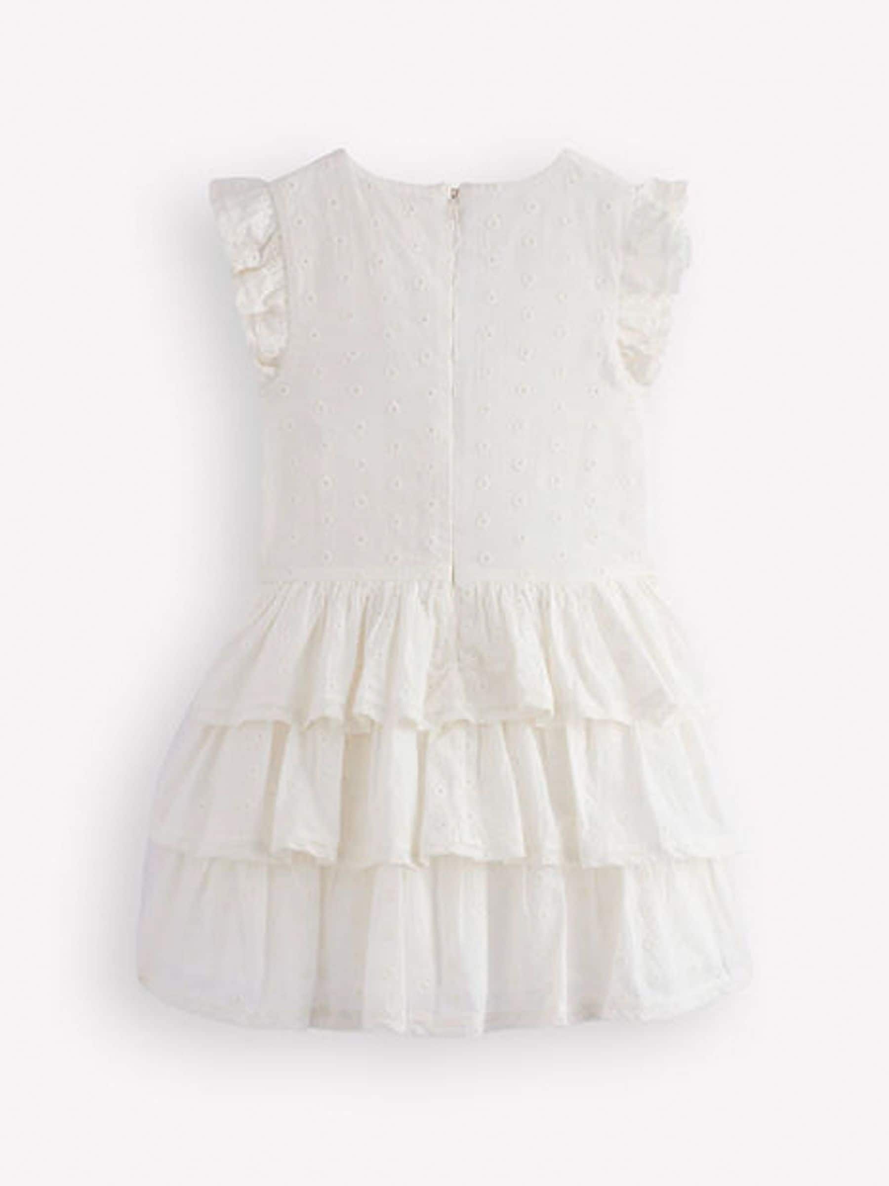 Boden Cream Pintuck Tiered Dress image 2