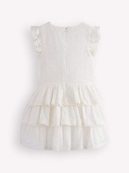 Boden Cream Pintuck Tiered Dress image 2
