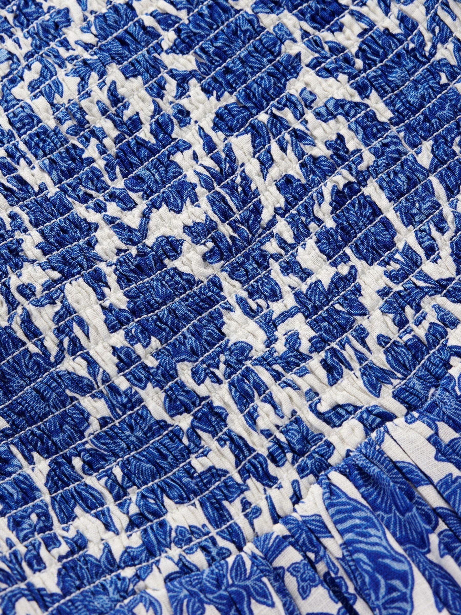 Boden Blue Bow Back Flutter Sleeve Dress image 3