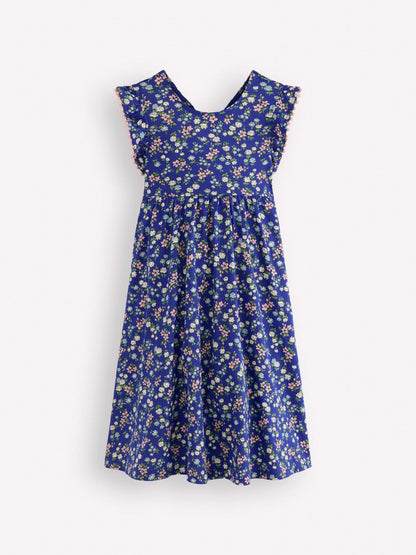 Boden Blue Bow Back Jersey Dress image 1