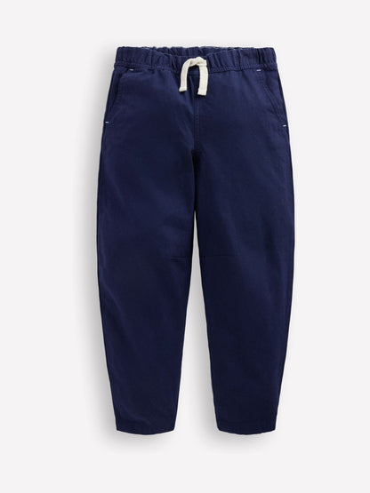 Boden Blue Pull On Relaxed Trousers image 2