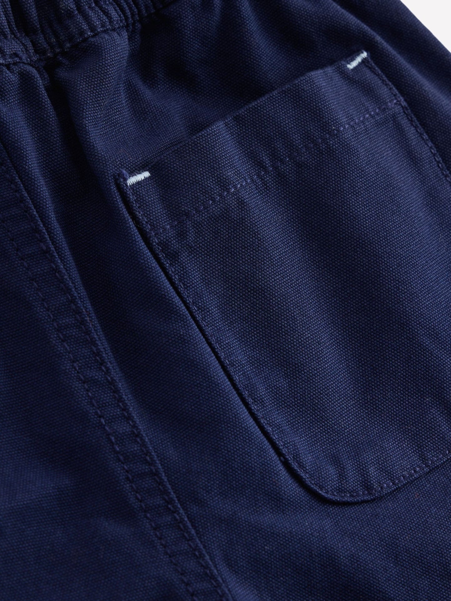 Boden Blue Pull On Relaxed Trousers image 4