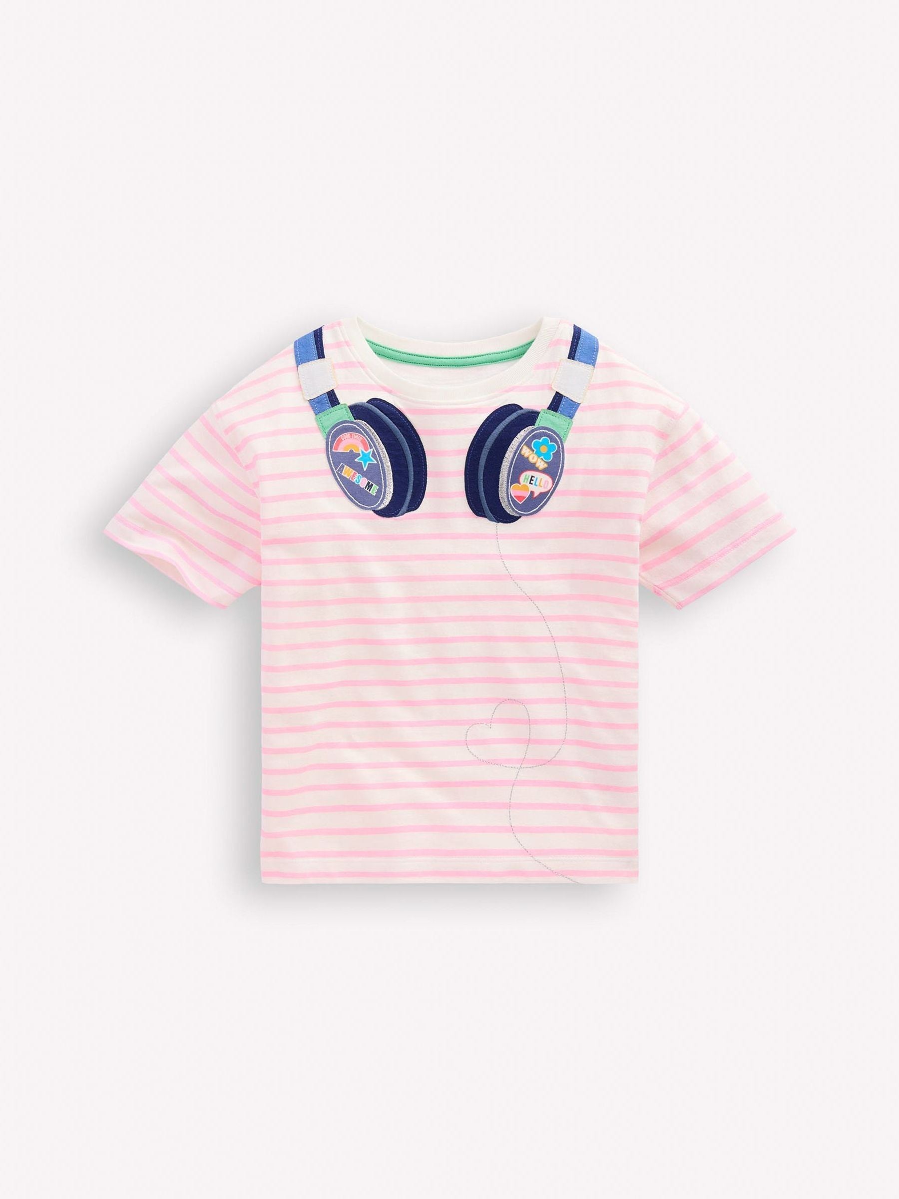 Boden Pink Relaxed Applique T-Shirt image 1