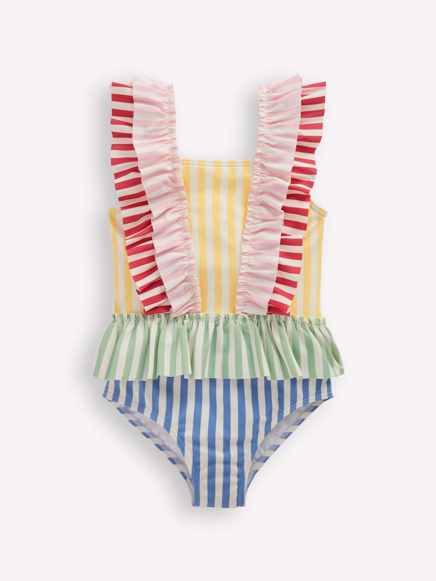 Boden Pink Frill Peplum Swimsuit image 1