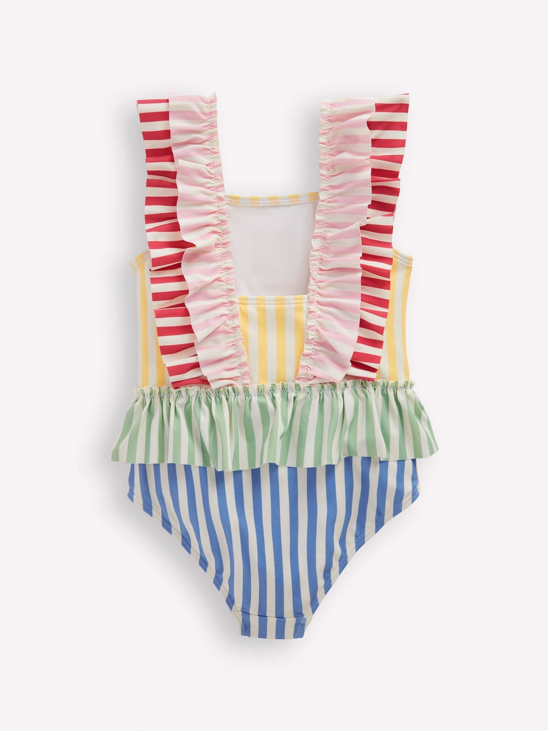 Boden Pink Frill Peplum Swimsuit image 2