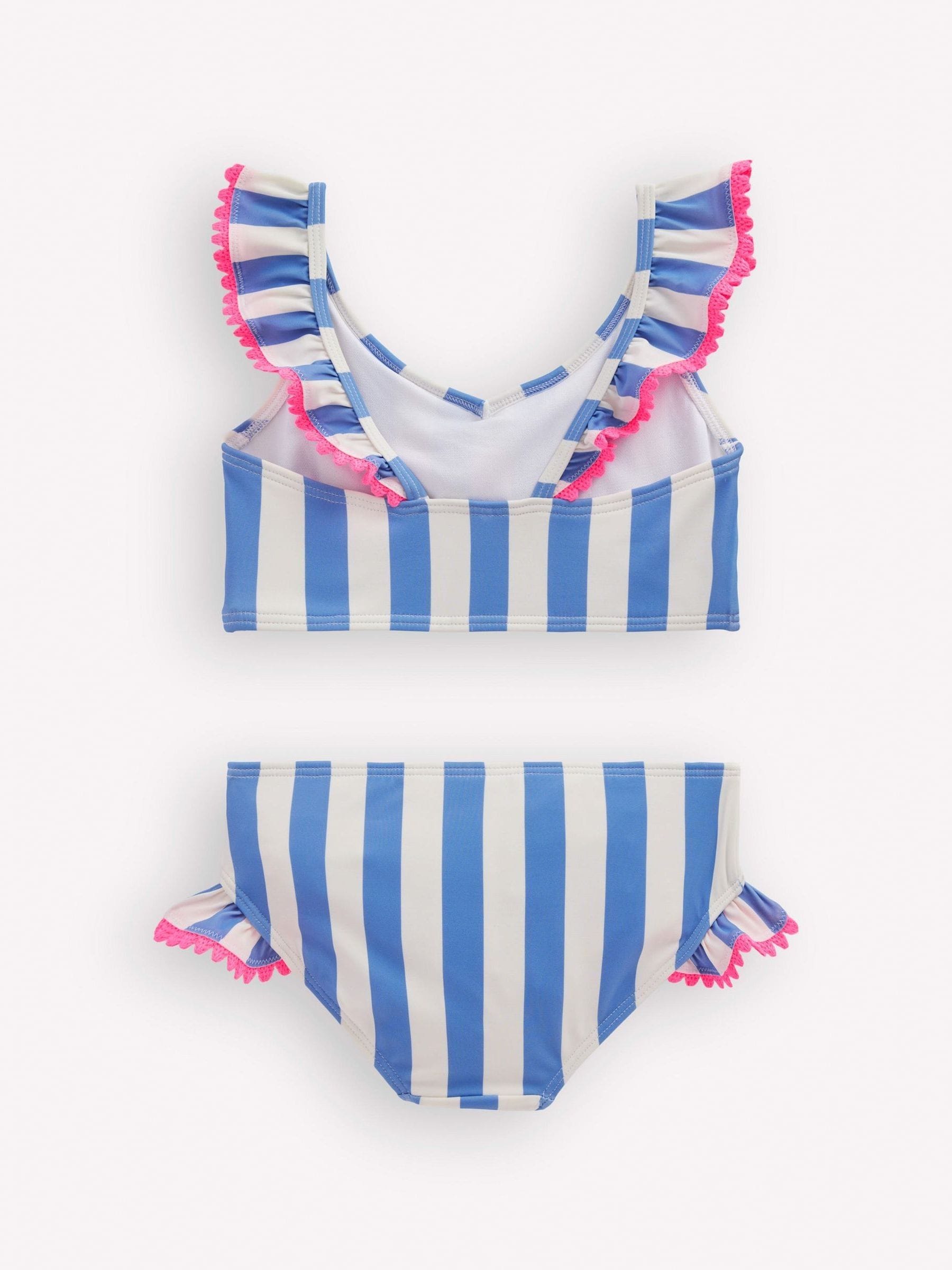 Boden Blue Frill V-Neck Bikini Set image 2
