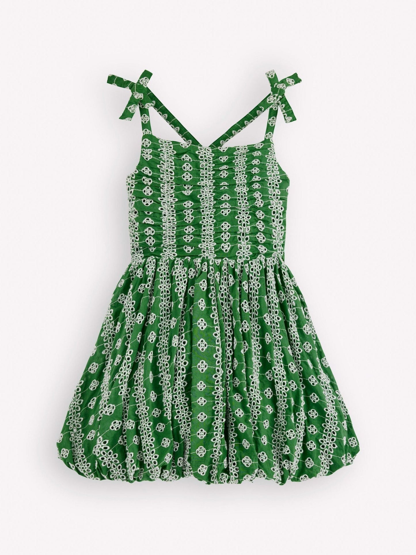 Boden Green Ruched Bodice Bubble Dress image 1