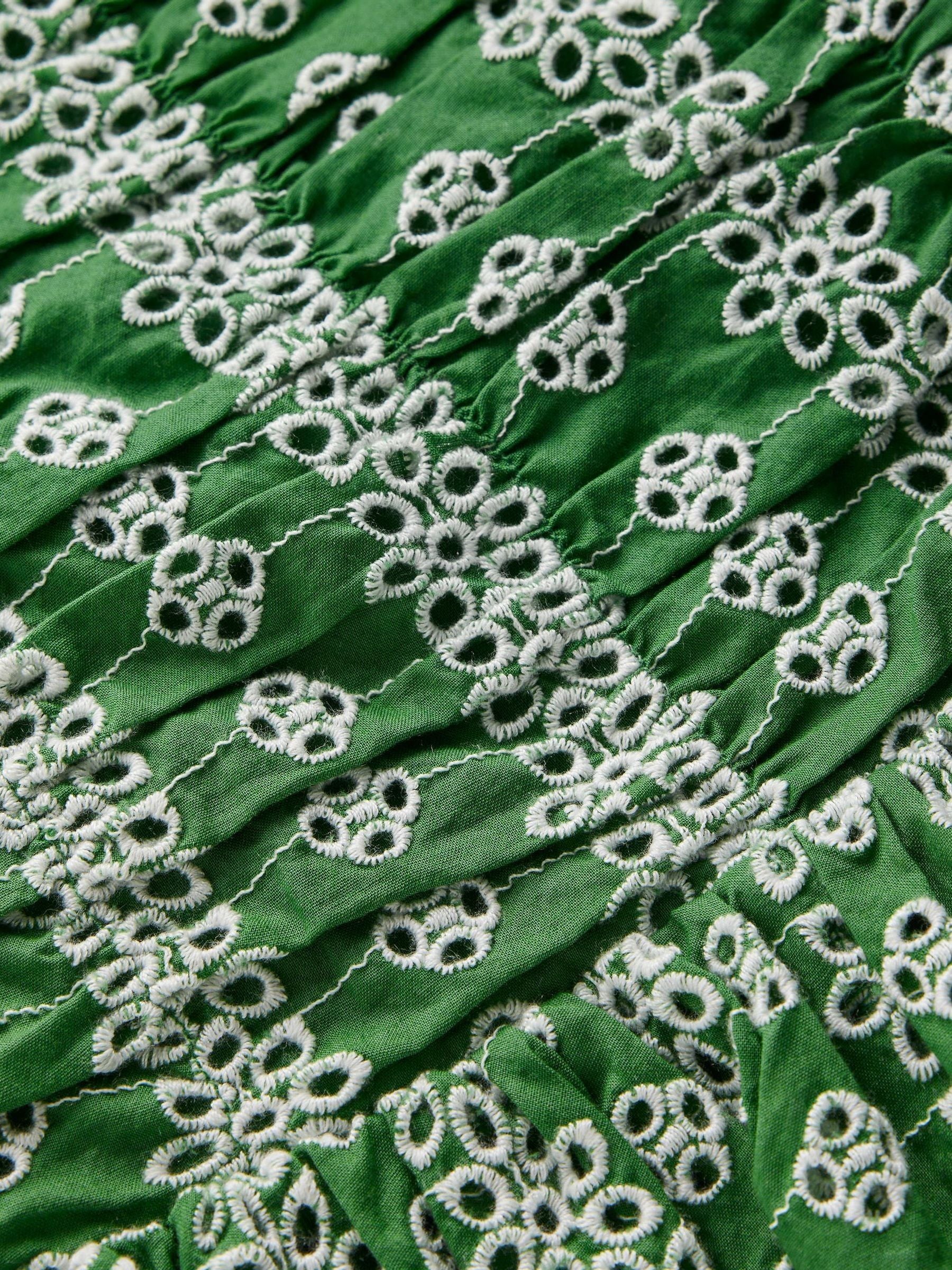 Boden Green Ruched Bodice Bubble Dress image 3