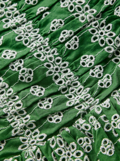 Boden Green Ruched Bodice Bubble Dress image 3