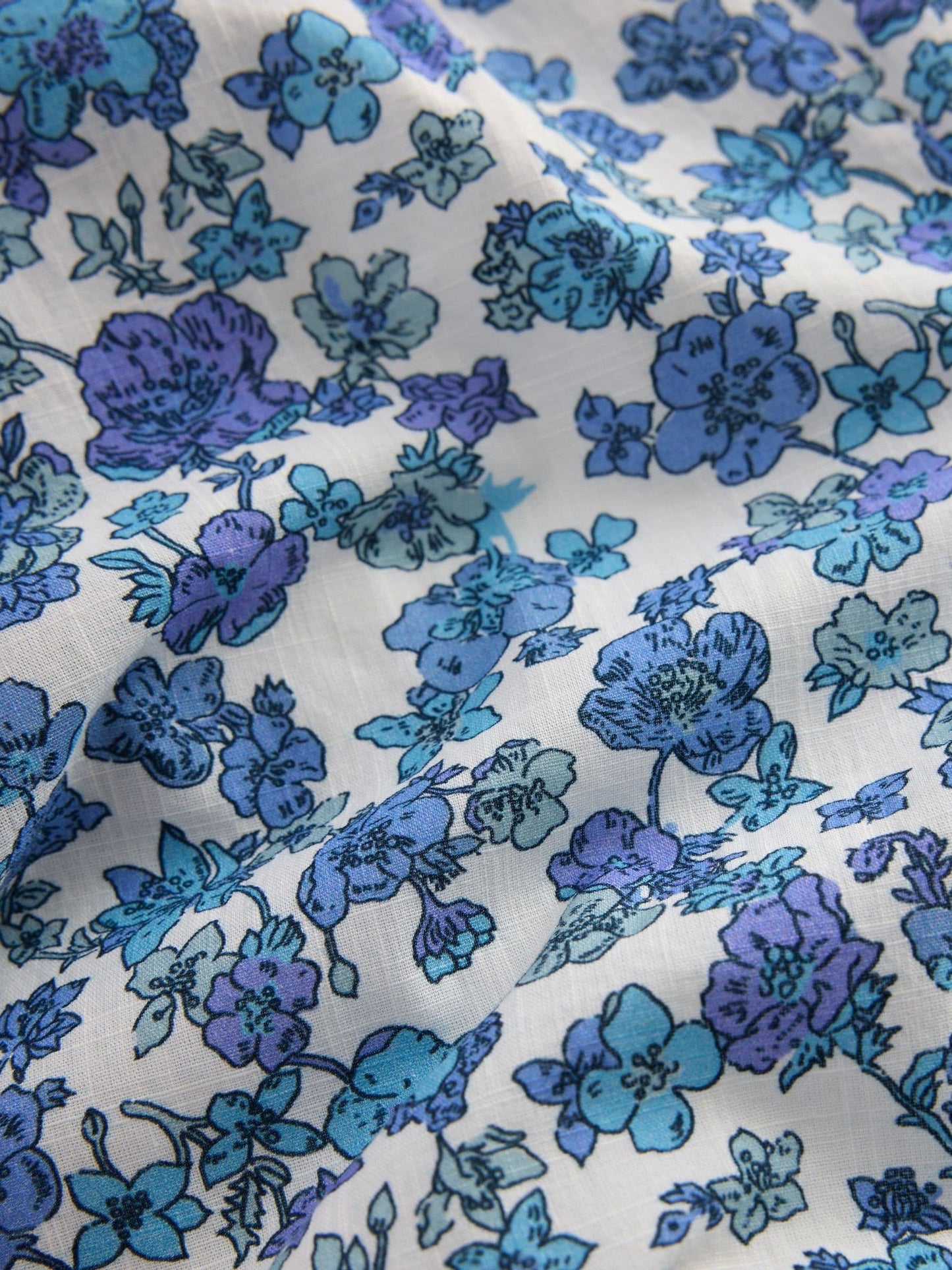 Boden Blue Frill Hem Trousers image 5