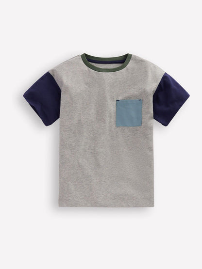 Boden Grey Relaxed Ripstop Pocket T-Shirt image 1