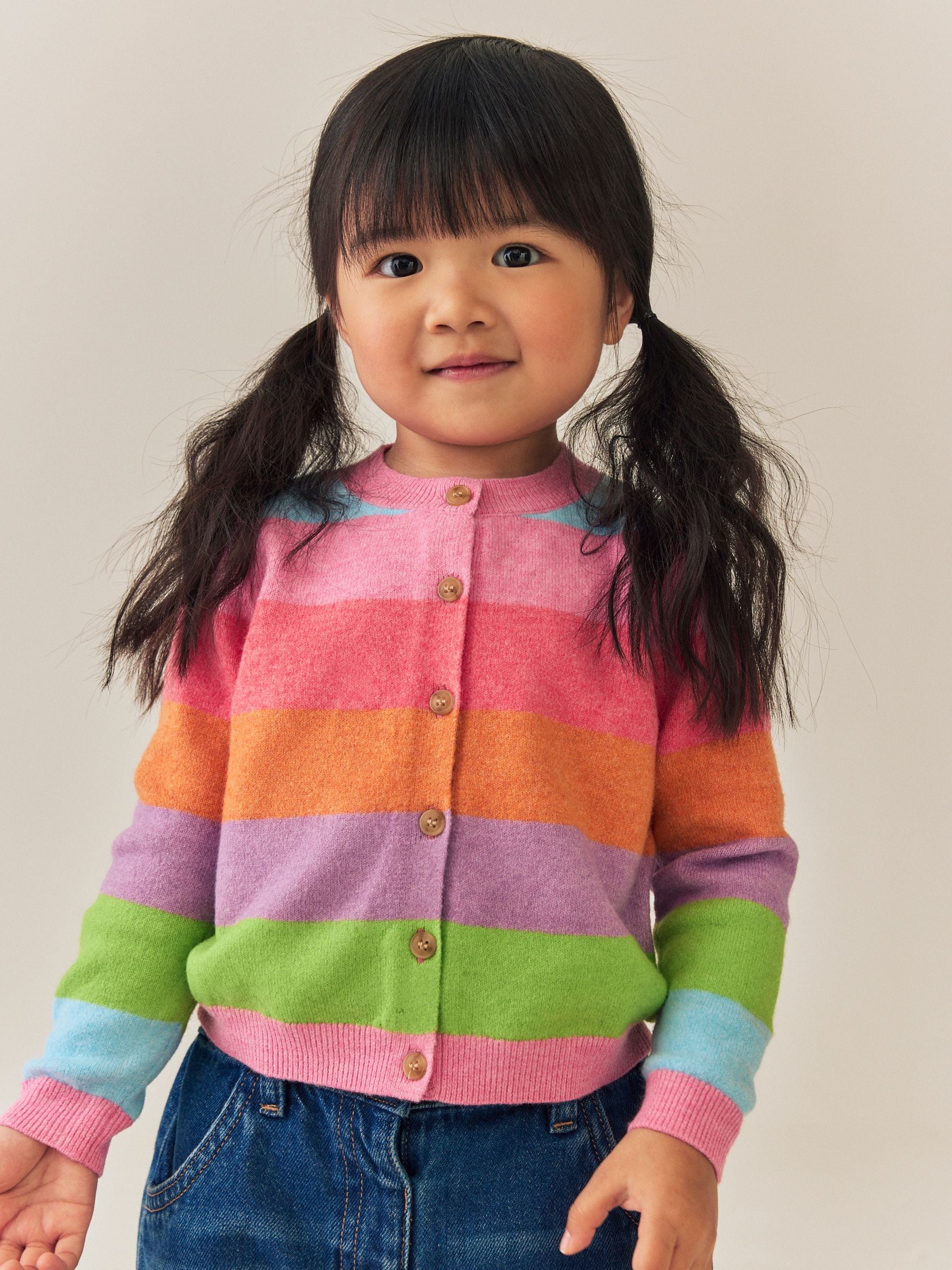 Dsiney Kidz - Rainbow Stripe Knit Cardigan (3mths-7yrs) image 1