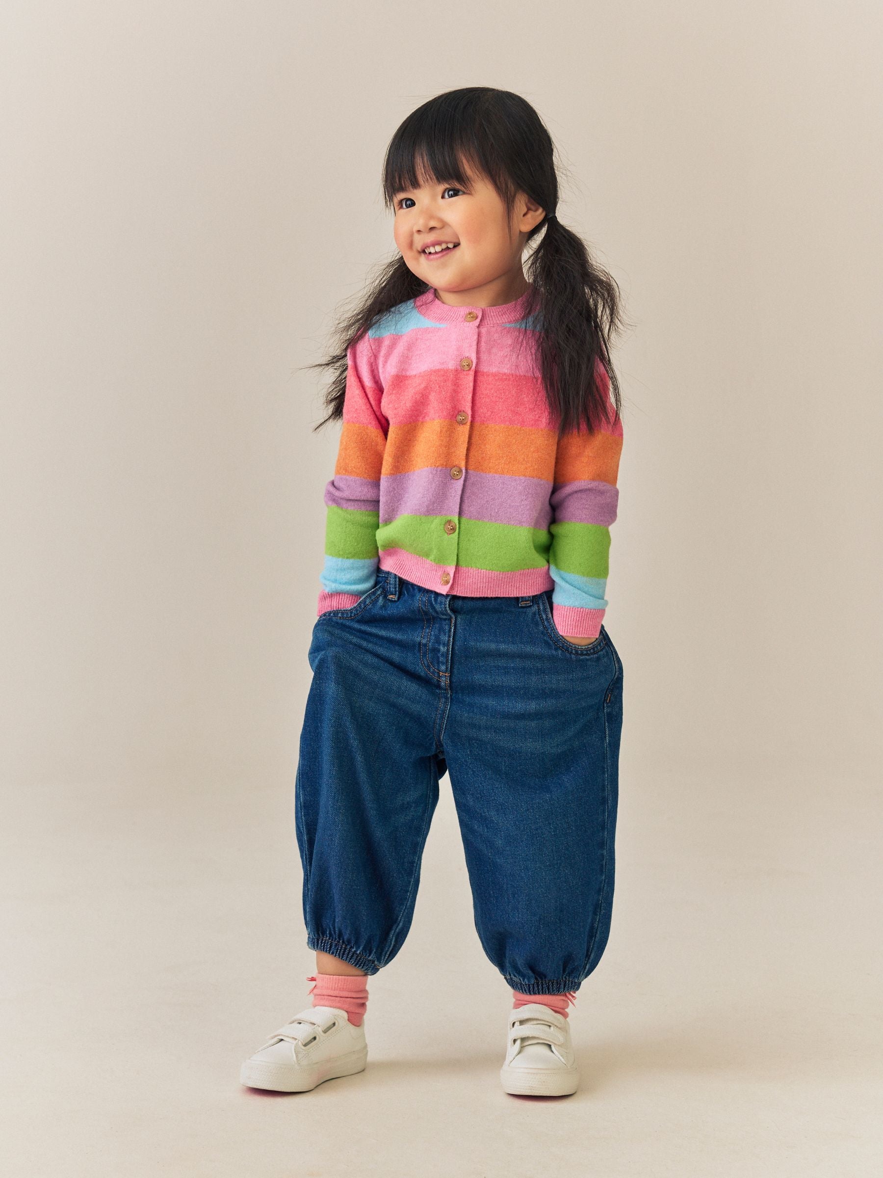 Dsiney Kidz - Rainbow Stripe Knit Cardigan (3mths-7yrs) image 2
