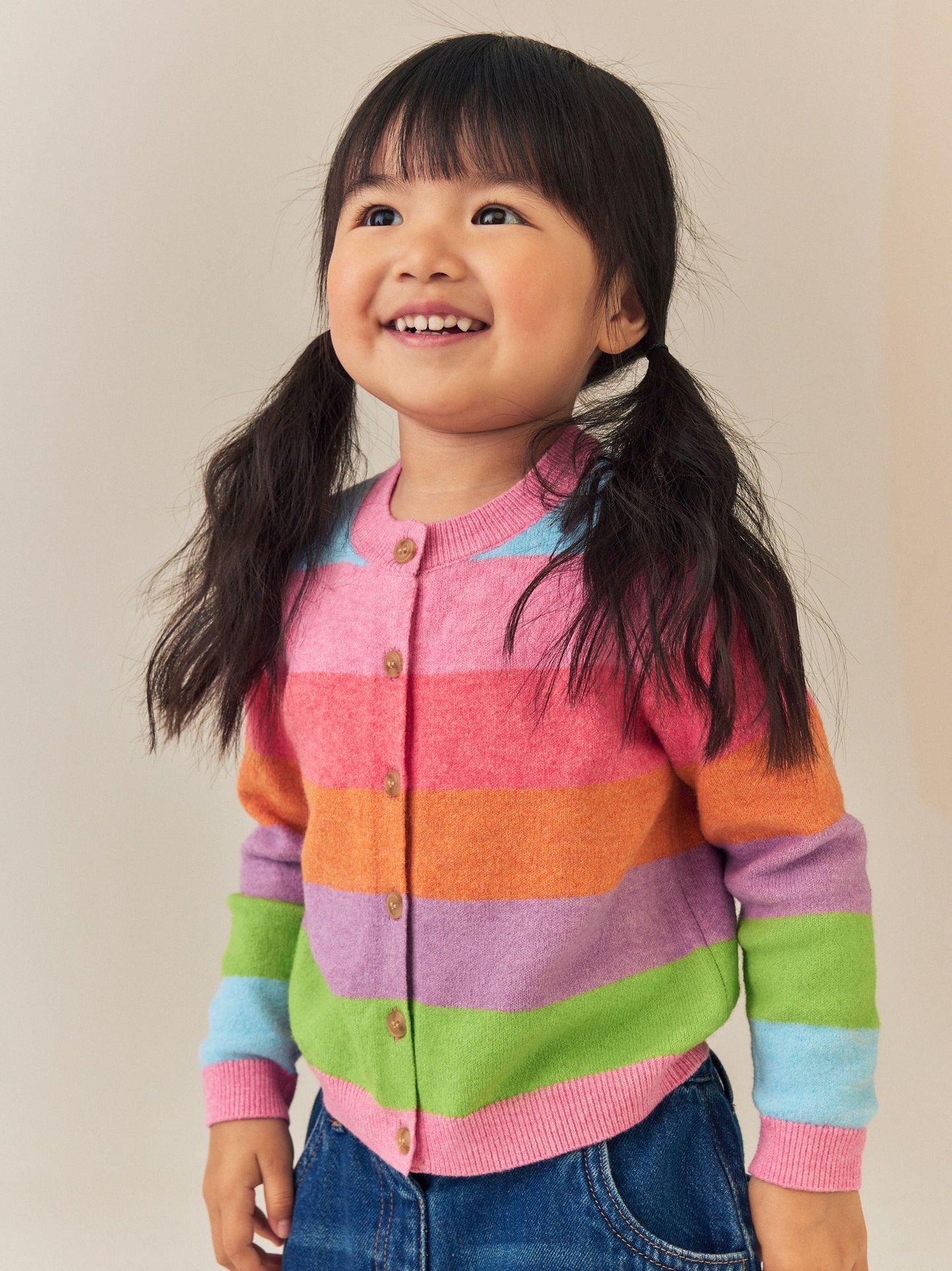 Dsiney Kidz - Rainbow Stripe Knit Cardigan (3mths-7yrs) image 4