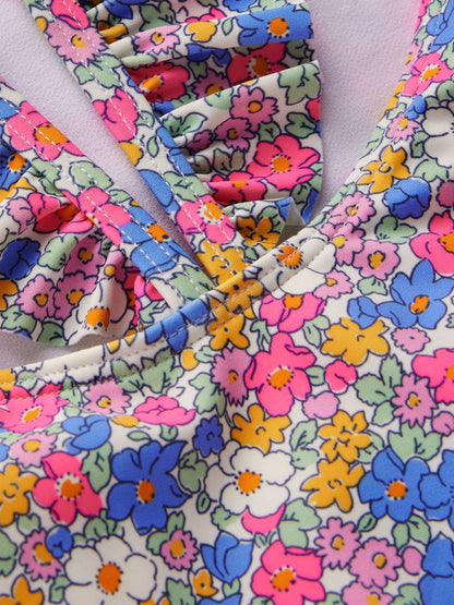 Boden Red Hallie Frill Strap Swimsuit image 3