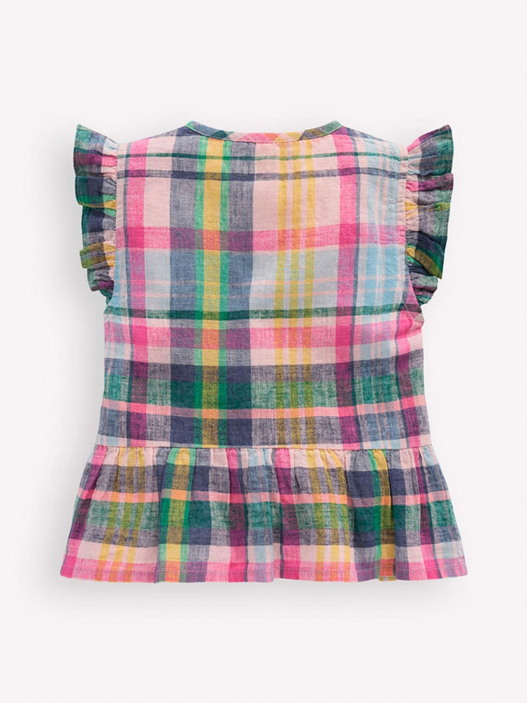 Dsiney Kidz - Boden Pink Flutter Button Through Top image 2