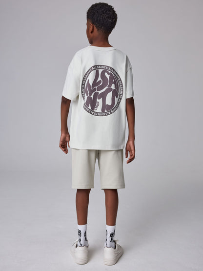Dsiney Kidz - smALLSAINTS Neutral Distortion T-Shirt and Sweat Shorts Set image 5