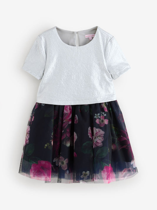 Angel & Rocket Silver Jersey Tutu Dress image 1