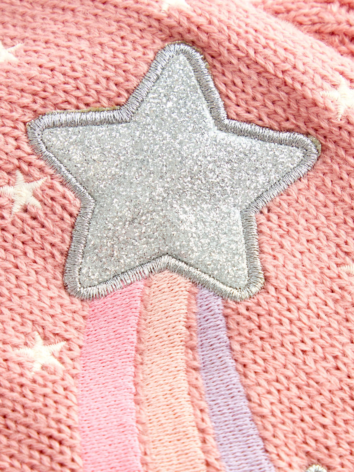 JoJo Maman Bébé Pink Unicorn Knitted Scarf - image 4