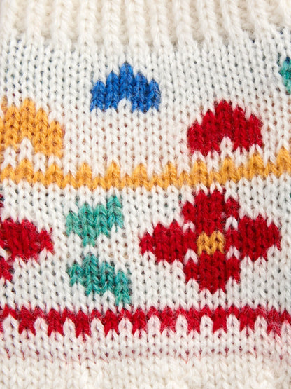 JoJo Maman Bébé Cream Floral Mittens - image 4