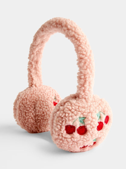 JoJo Maman Bébé Pink Cherry Earmuffs - image 1