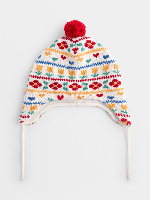 JoJo Maman Bébé Cream FairIsle Hat - image 1