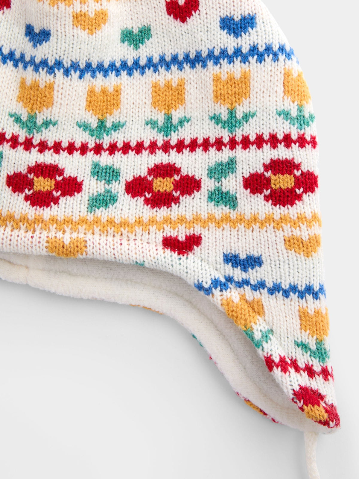 JoJo Maman Bébé Cream FairIsle Hat - image 3