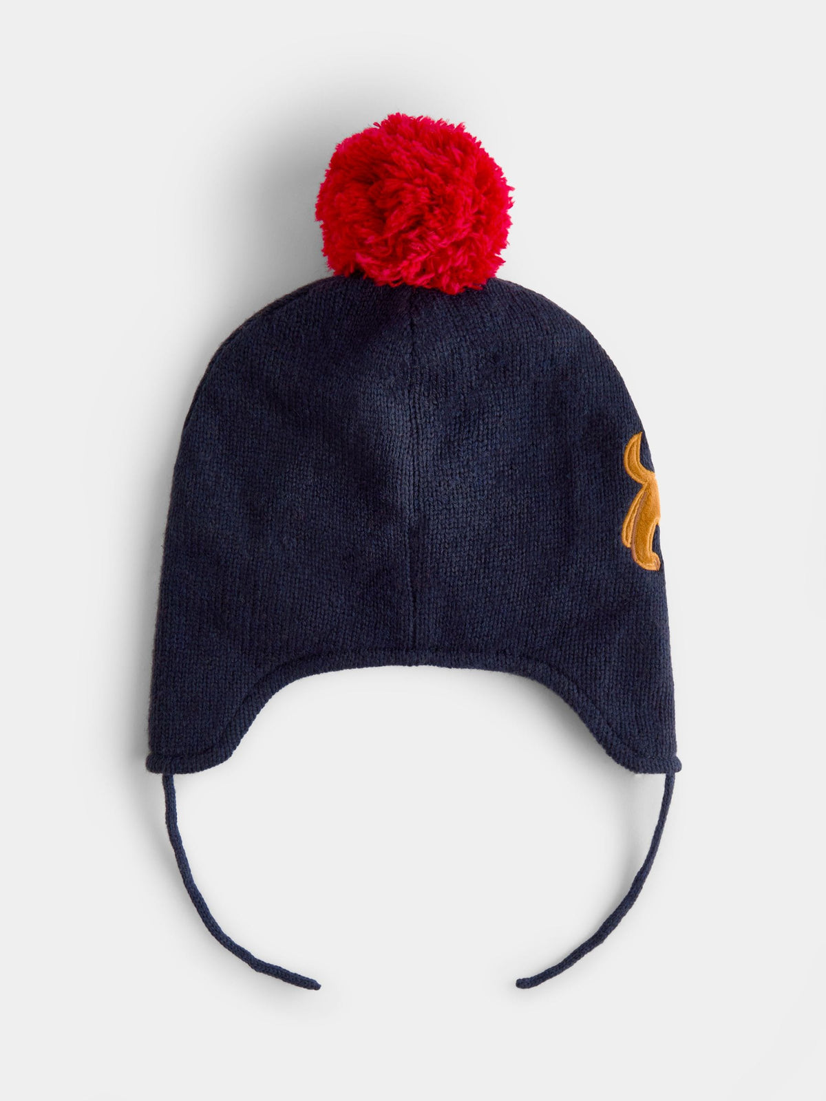 JoJo Maman Bébé Navy Dachshund Pom Pom Knitted Hat - image 2