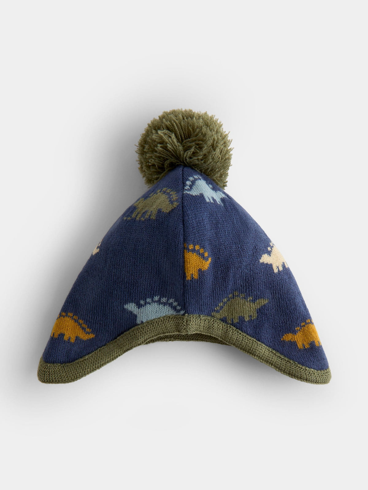 JoJo Maman Bébé Green Dino Pom Pom Knitted Hat - image 3