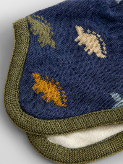 JoJo Maman Bébé Green Dino Pom Pom Knitted Hat - image 4